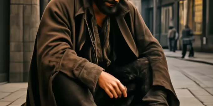 Бездомный дал девушке клочок бумаги, и она узнала правду о нем